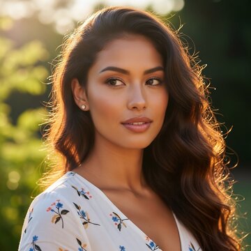 Golden Hour Muse, Whispers of Summer Light