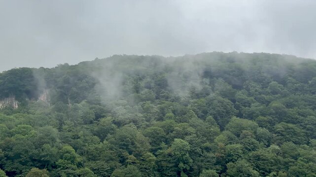 Beautiful scenery of Okatse Canyon in Georgia