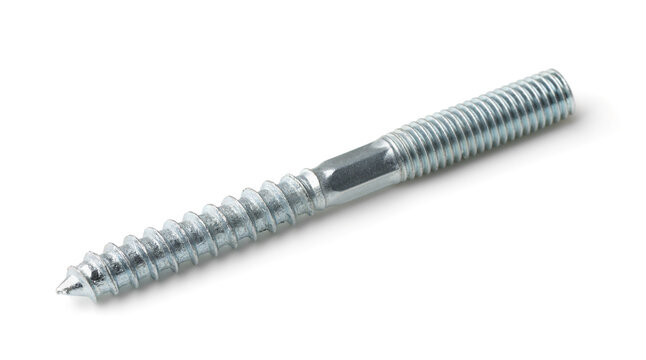 Double threaded steel hanger bolt