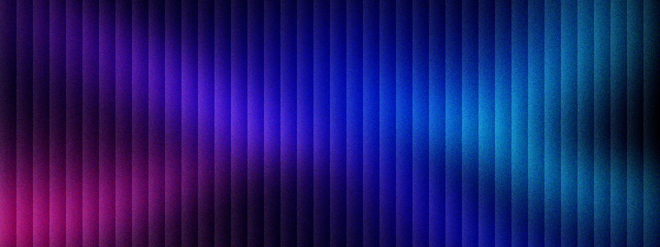 Futuristic neon vertical lines background with blue and purple light. Abstract glowing stripe pattern for technology banners. Dark cinematic texture with vibrant gradient light illumination.