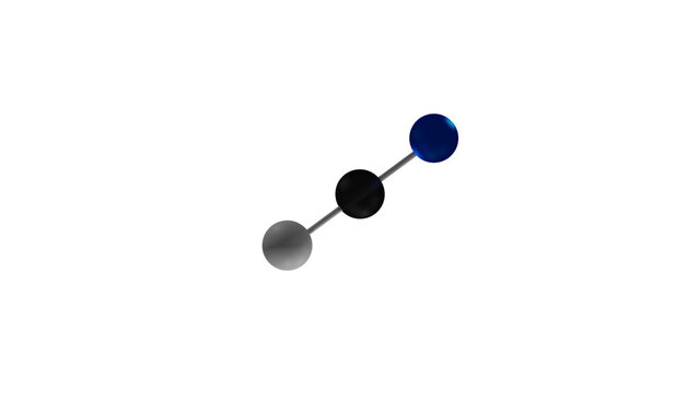 Cyanide Particles Spinning over White Screen