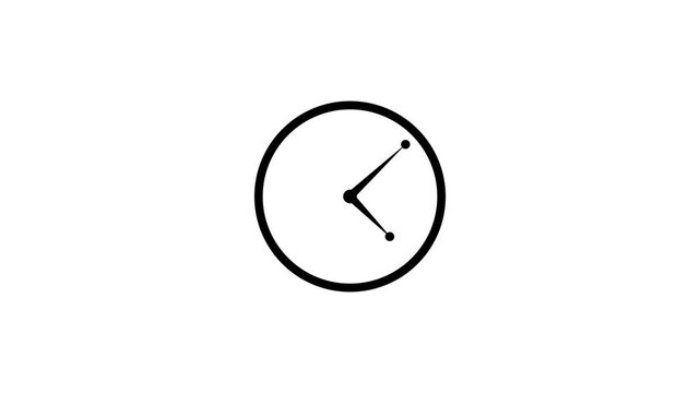 Elegant abstract wall clock icon illustration on a dark background.