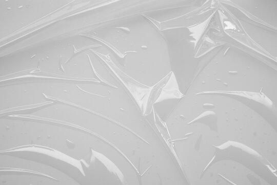 Abstract white plastic film wrap texture background
