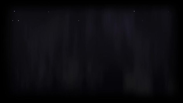 Dark abstract background featuring soft vertical light leaks and faint starlike sparkles for a looping visual effect