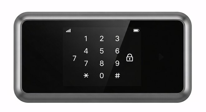 Digital smart lock keypad with touchscreen interface
