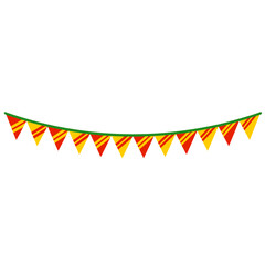 Obraz premium Colorful Circus Bunting Flag