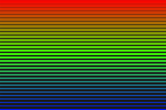 Vector colorful abstract halftone stripes background. Modern geometric spectrum gradient texture with horizontal linear bands for trendy high-tech poster design, digital cover and banner template