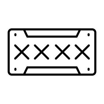 License Plate Icon