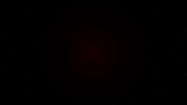 Abstract loop background featuring a dark red geometric flower design.