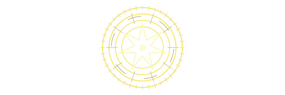 Ouroboros magic circle with snake tail ring. Isolated transparent PNG mystical overlay for Photoshop and video.