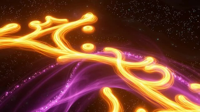 Cosmic Flow: Mathematical Equations Dancing Through Nebula Clouds