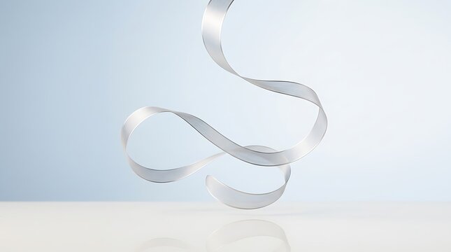 Abstract futuristic white minimalist background featuring elegant flowing liquid shapes and soft lighting for modern creative design projects