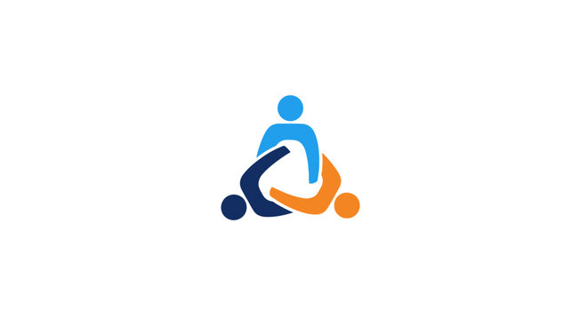 Abstract illustration of teamwork and community, representing collaboration and unity