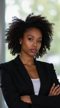 African American woman suffering from racial discrimination at work.
