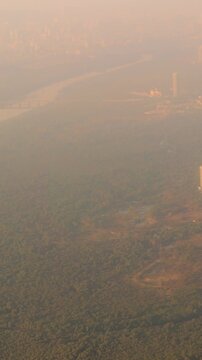 Ghansoli, Navi Mumbai, Maharashtra, India. Mumbai Metropolitan Region. Aerial View From Airplane