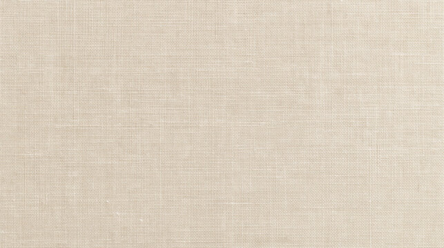 Beige Linen Texture Background with Fine Woven Fabric Pattern