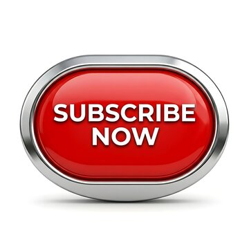Vibrant subscribe now button in retro design style
