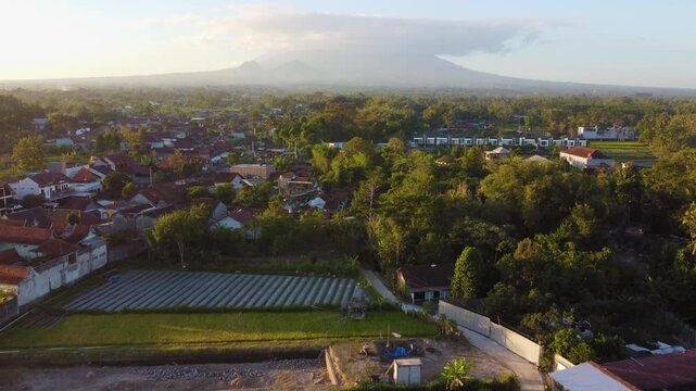 Mount Merapi at Sunset, Yogyakarta, Indonesia