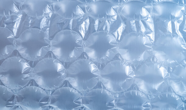 plastic translucent air packaging, protection of goods.