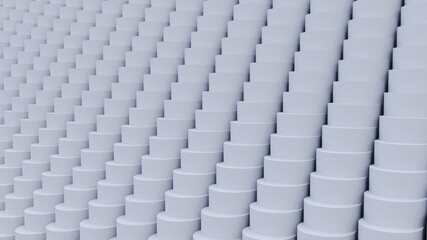 Fototapeta premium Abstract White Geometric Grid Background for Website Header