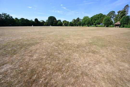 An Arid Cricket, Sports and Playing field during the summer of August 3rd 2026 in the UK