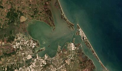 Port of Houston on open data satellite image © M. Jurzyk