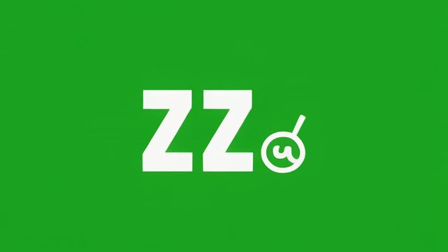 Gentle Zzz sound wave animation in green and black with subtle zoom effect