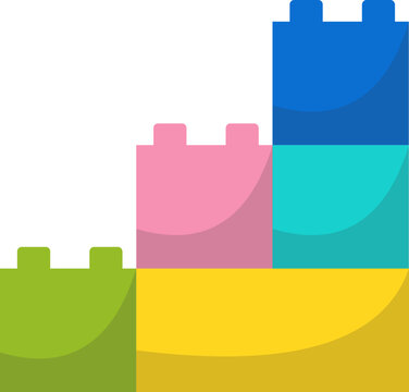 Colorful Toy Brick Collection