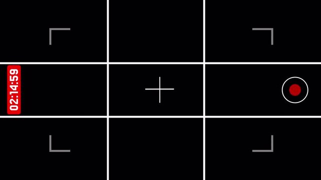 mobile phone camera user interface screen capture overlay 4K. Alpha Chanel 