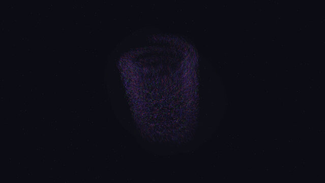 kinetic point cloud morph 3d