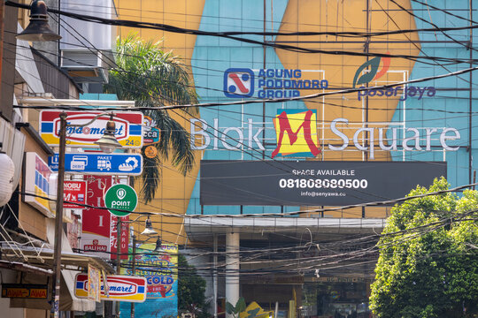 Blok M Square Shopping Mall, a popular retail destination in South Jakarta,