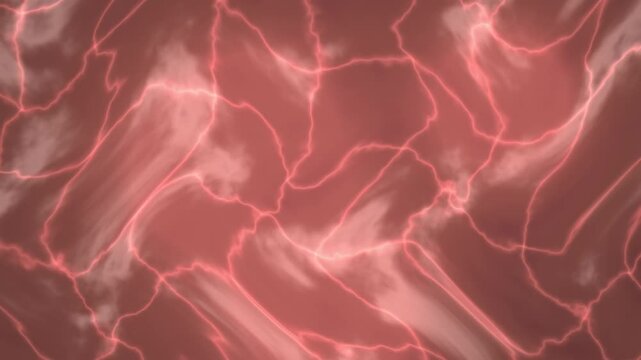 Abstract glowing red lines create a continuous and perfect loop across the screen.