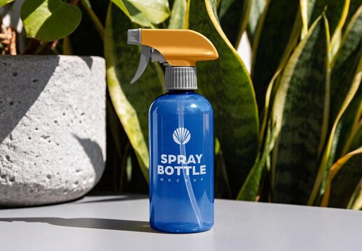 Spray Bottle Mockup