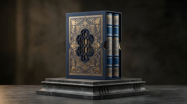 Luxury book in ornate slipcase. Premium hardback edition with gold foil detailing.
