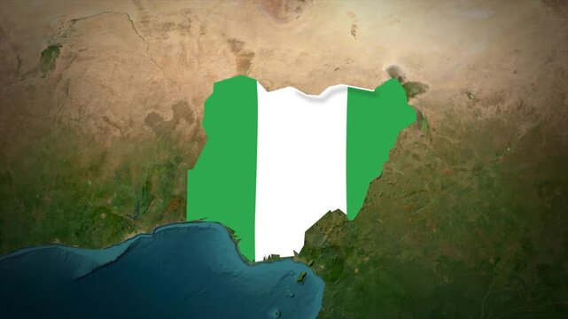 Nigeria Map Highlight, Nigeria Location Map, West Africa Country Geography, Nigerian Flag Map Animation, African Regional Map, Nigeria Territory Map