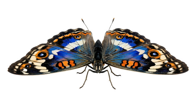 Macro Detailed Monarch Butterfly Wings Flapping Isolated transparent Background
