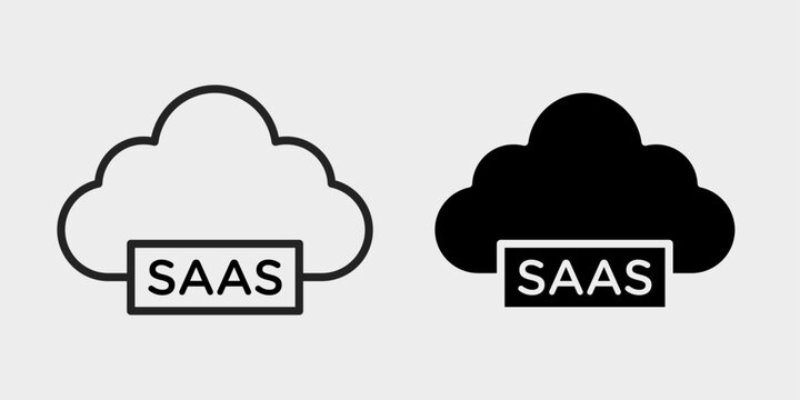SaaS Subscription Icon represents recurring software subscriptions, membership plans, and cloud services with editable outline and filled vector illustration.
