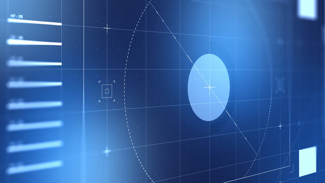 Surveillance system displays facial recognition technology in action in a secure monitoring room