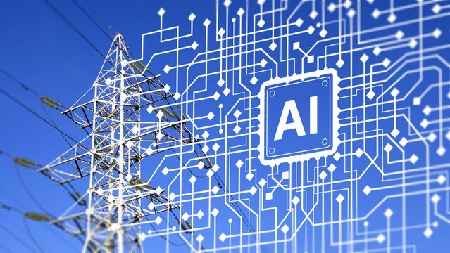 Artificial intelligence. AI optimizes electric power grid management, supporting smart energy distribution, grid automation, predictive maintenance and digital infrastructure.