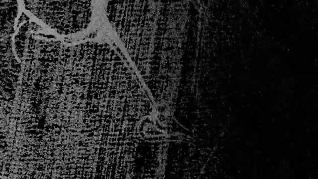 Abstract dark grunge textured background with flickering light and organic patterns
