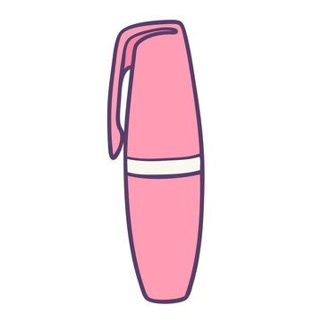 Pink highlighter line art