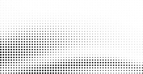 Halftone dot pattern background, black and white gradient texture vector, minimalist pop art comic style overlay for graphic design © Creative Element