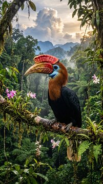 Julang Sulawesi/Rangkong - Rhyticeros cassidix
