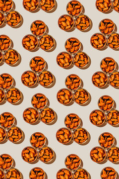 seamless pattern of mejillones en escabeche tins