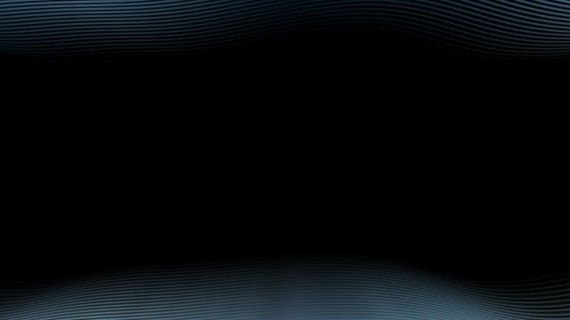 Abstract flowing light waves on dark background digital motion graphic seamless loop