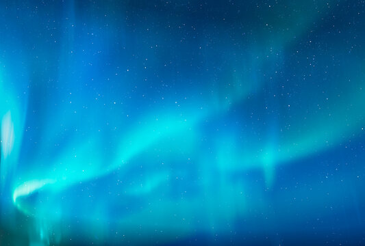 Northern lights or Aurora borealis in the sky - Tromso, Norway