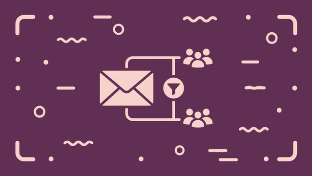 Email marketing automation vector. Newsletter funnel sequence for customer engagement illustration.