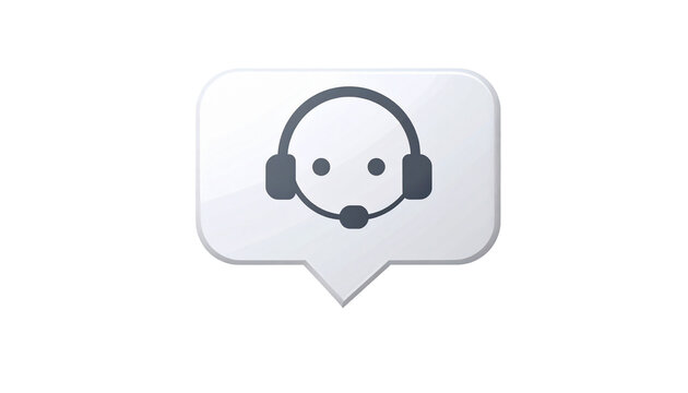 Customer Support Chat Icon isolated on transparent background