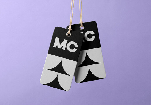 Slim Hanging Tag Mockup