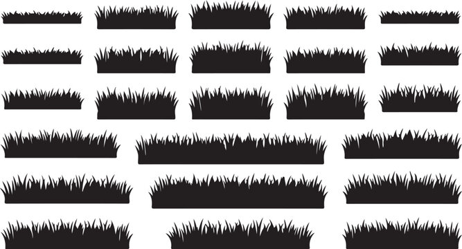 Abstract grass textures in various lengths